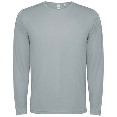Estoril Langarm-Shirt für Kinder, grau bedrucken, Art.-Nr. K0432C4H
