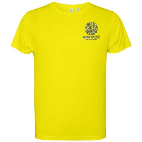 Estoril T-Shirt für Herren, Fluor Yellow bedrucken, Art.-Nr. R04301C1