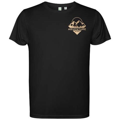 Estoril T-Shirt für Herren, schwarz bedrucken, Art.-Nr. R04303O5
