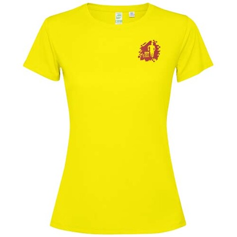 Estoril T-Shirt für Damen, Fluor Yellow bedrucken, Art.-Nr. R04311C1