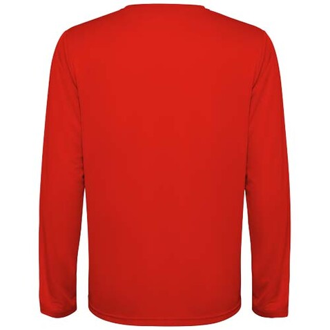 Estoril Langarm-Shirt Unisex, rot bedrucken, Art.-Nr. R04324I1