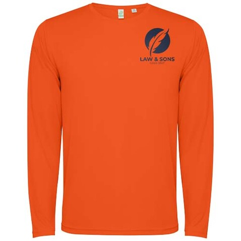 Estoril Langarm-Shirt Unisex, Fire orange bedrucken, Art.-Nr. R0432D82 Estoril Langarm-Shirt Unisex, Fire orange bedrucken, Art.-Nr. R0432D82