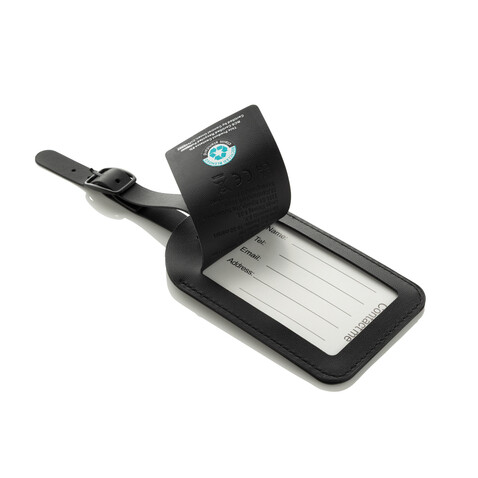 Globefind RCS rPolyester Anhänger mit weltweiter Ortung schwarz bedrucken, Art.-Nr. P301.5501