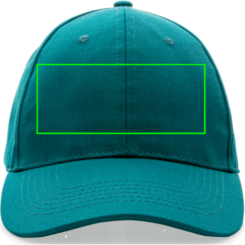 Impact 6 Panel Kappe aus 280gr rCotton mit AWARE™ Tracer verdigris bedrucken, Art.-Nr. P453.467