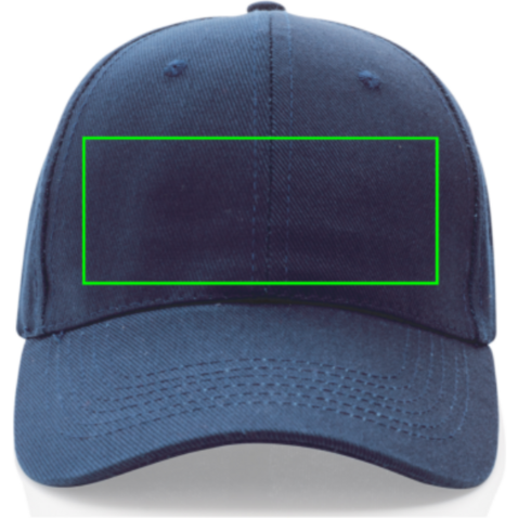 Impact 6 Panel Kappe aus 280gr rCotton mit AWARE™ Tracer navy blau bedrucken, Art.-Nr. P453.309