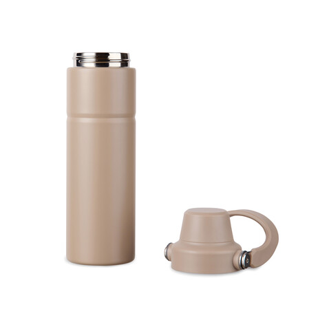 VINGA Baltimore Trek RCS recycelte SS Flasche 600ml greige bedrucken, Art.-Nr. V4300609