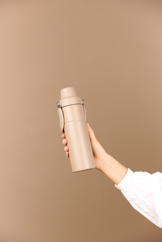 VINGA Baltimore Trek RCS recycelte SS Flasche 600ml greige bedrucken, Art.-Nr. V4300609