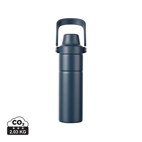 VINGA Baltimore Trek RCS recycelte SS Flasche 600ml navy blau bedrucken, Art.-Nr. V4300605 VINGA Baltimore Trek RCS recycelte SS Flasche 600ml navy blau bedrucken, Art.-Nr. V4300605