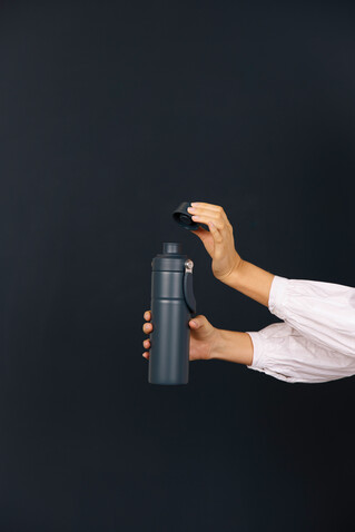 VINGA Baltimore Trek RCS recycelte SS Flasche 600ml navy blau bedrucken, Art.-Nr. V4300605 VINGA Baltimore Trek RCS recycelte SS Flasche 600ml navy blau bedrucken, Art.-Nr. V4300605