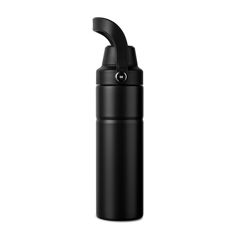 VINGA Baltimore Trek RCS recycelte SS Flasche 600ml schwarz bedrucken, Art.-Nr. V4300601