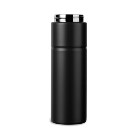 VINGA Baltimore Trek RCS recycelte SS Flasche 600ml schwarz bedrucken, Art.-Nr. V4300601