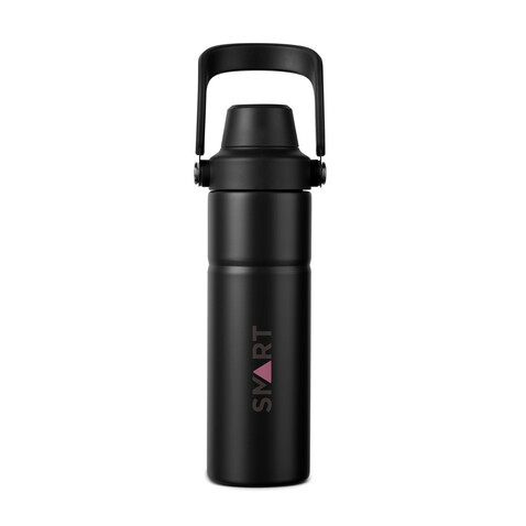 VINGA Baltimore Trek RCS recycelte SS Flasche 600ml schwarz bedrucken, Art.-Nr. V4300601