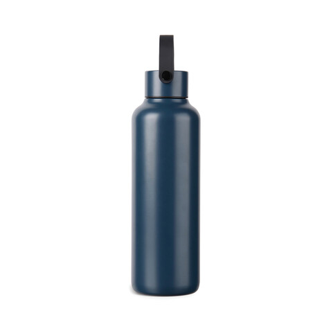 VINGA Baltimore RCS recyc. Edelstahlflasche 600ml navy blau bedrucken, Art.-Nr. V4300505