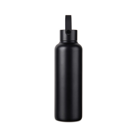 VINGA Baltimore RCS recyc. Edelstahlflasche 600ml schwarz bedrucken, Art.-Nr. V4300501