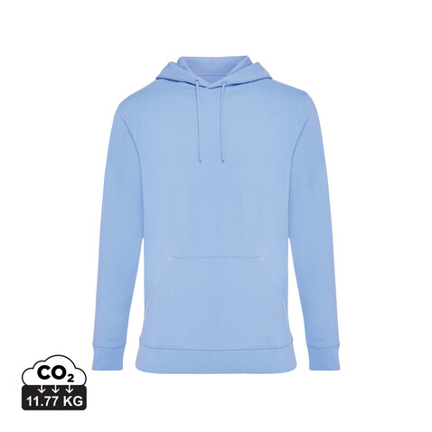 IQONIQ Jasper Hoodie aus recycelter Baumwolle sky blue bedrucken, Art.-Nr. T9400.022.XXXL