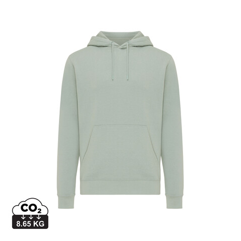 IQONIQ Rila Lightweight Hoodie aus recycelter Baumwolle Iceberg green bedrucken, Art.-Nr. T9404.023.XL