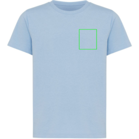 IQONIQ Koli Kids T-Shirt aus recycelter Baumwolle sky blue bedrucken, Art.-Nr. T6100.022.1112