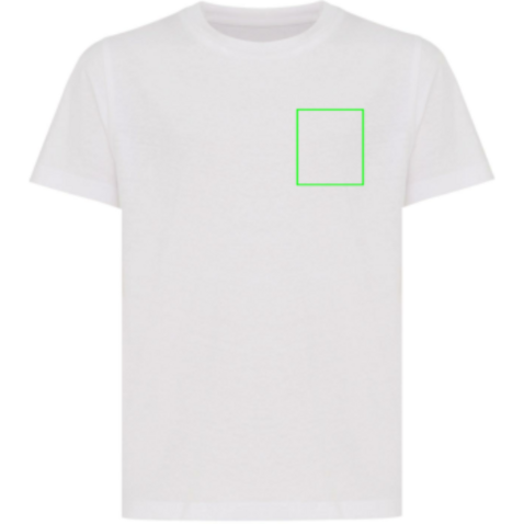 IQONIQ Koli Kids T-Shirt aus recycelter Baumwolle recycled white bedrucken, Art.-Nr. T6100.004.1314