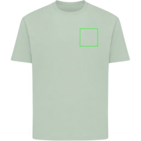IQONIQ Teide T-Shirt aus recycelter Baumwolle Iceberg green bedrucken, Art.-Nr. T9105.023.L