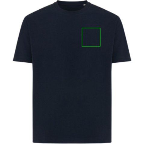IQONIQ Teide T-Shirt aus recycelter Baumwolle navy blau bedrucken, Art.-Nr. T9105.002.XXXL