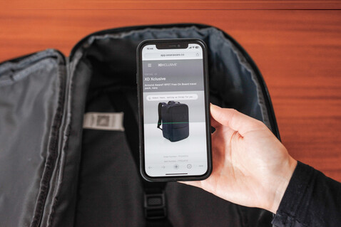 Armond Aware™ RPET Free -On-Board Travel Pack navy blau bedrucken, Art.-Nr. P763.4725 Armond Aware™ RPET Free -On-Board Travel Pack navy blau bedrucken, Art.-Nr. P763.4725