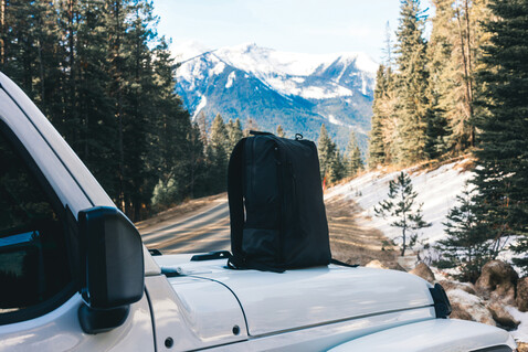 Lima Aware™ RPET wasserabweisender 15,6&quot; Laptop-Rucksack schwarz bedrucken, Art.-Nr. P763.4401