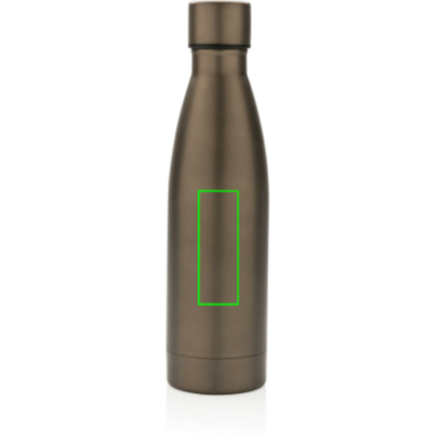 RCS recycelte Stainless Steel Solid Vakuum-Flasche braun bedrucken, Art.-Nr. P433.279