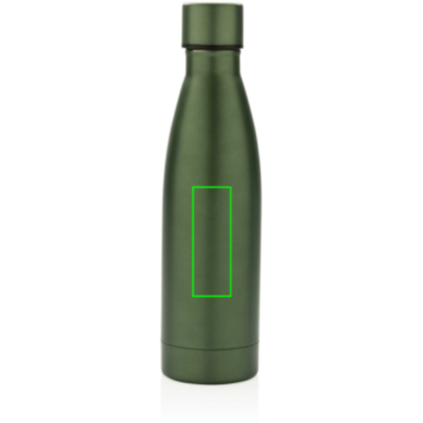 RCS recycelte Stainless Steel Solid Vakuum-Flasche grün bedrucken, Art.-Nr. P433.277