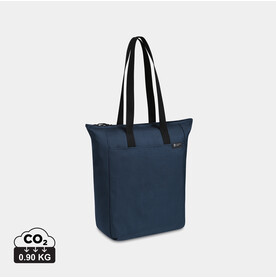 Renew AWARE™ rPET Tragetasche mit Reißverschluss navy blau bedrucken, Art.-Nr. 100804-410