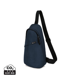 Renew AWARE™ rPET Sling Bag navy blau bedrucken, Art.-Nr. 100805-410