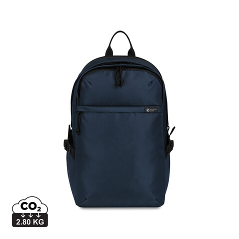 Renew AWARE™ rPET 15&#039;&#039; Laptop-Rucksack navy blau bedrucken, Art.-Nr. 100806-410