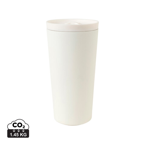 Aviana™ Rowan RCS recycelter Thermobecher 500ml weiß bedrucken, Art.-Nr. 101950-119