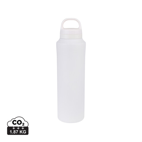 Aviana™ Rowan RCS recycelte Wasserflasche 740ml weiß bedrucken, Art.-Nr. 102227-119