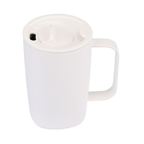 Aviana™ Rowan RCS recycelter Becher 450ml weiß bedrucken, Art.-Nr. 102229-119