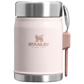 Stanley 400ml Legendary Food Jar Lunchpot mit Göffel, hellrosa bedrucken, Art.-Nr. 10088141