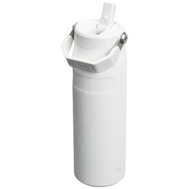 Stanley IceFlow™ 2.0 700 ml Flasche mit Flip-Trinkhalm, weiß gefrosted bedrucken, Art.-Nr. 10088501