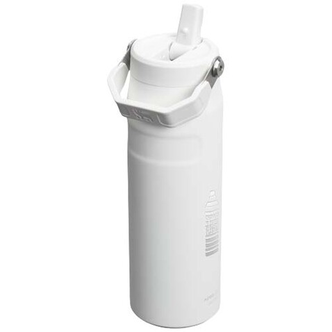 Stanley IceFlow™ 2.0 700 ml Flasche mit Flip-Trinkhalm, weiß gefrosted bedrucken, Art.-Nr. 10088501