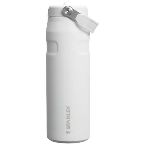 Stanley IceFlow™ 2.0 700 ml Flasche mit Flip-Trinkhalm, weiß gefrosted bedrucken, Art.-Nr. 10088501