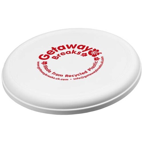 Orbit recycled plastic frisbee, weiss bedrucken, Art.-Nr. 21048901