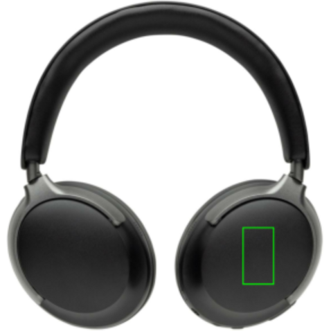 Soundpro ANC Kopfhörer aus RCS rec. Kunststoff schwarz bedrucken, Art.-Nr. P331.1101