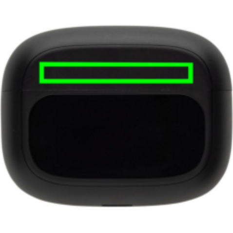Airtune ANC-Ohrhörer aus RCS rec. ABS mit Touch-Screen schwarz bedrucken, Art.-Nr. P331.1201