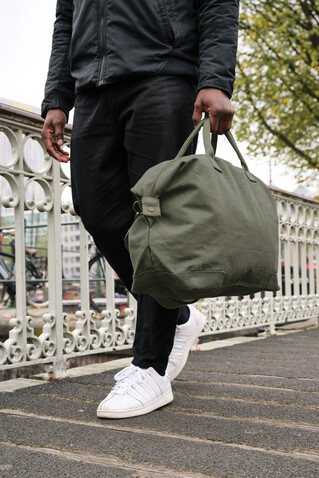 Kezar AWARE™ 500g/m² Wochenendtasche aus recyceltem Canvas grün bedrucken, Art.-Nr. P707.177