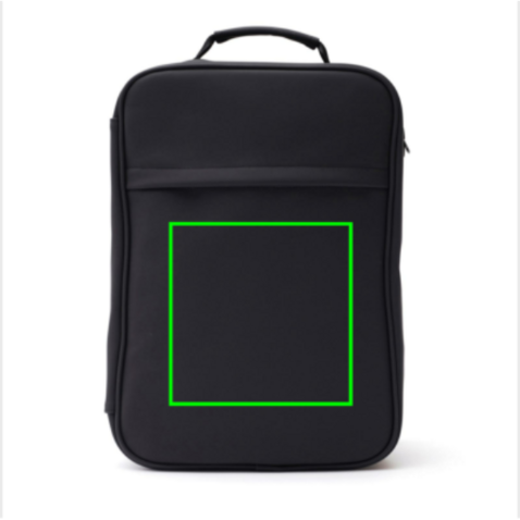 VINGA Baltimore Travel Rucksack schwarz bedrucken, Art.-Nr. 500319