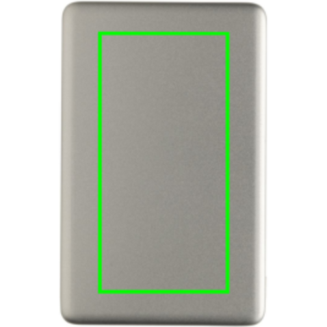 Orion 5.000mAh 5W magnetische Powerbank aus RCS rec. Alu silber bedrucken, Art.-Nr. P322.6002