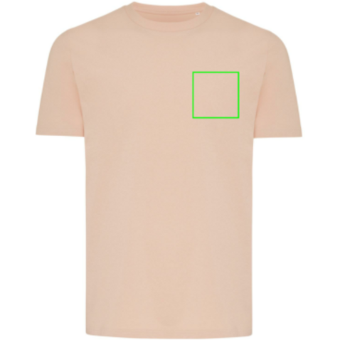 IQONIQ Brett T-Shirt aus recycelter Baumwolle peach nectar bedrucken, Art.-Nr. T9107.038.S