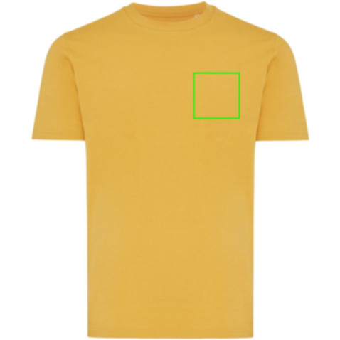 IQONIQ Brett T-Shirt aus recycelter Baumwolle ochre yellow bedrucken, Art.-Nr. T9107.021.XXL IQONIQ Brett T-Shirt aus recycelter Baumwolle ochre yellow bedrucken, Art.-Nr. T9107.021.XXL