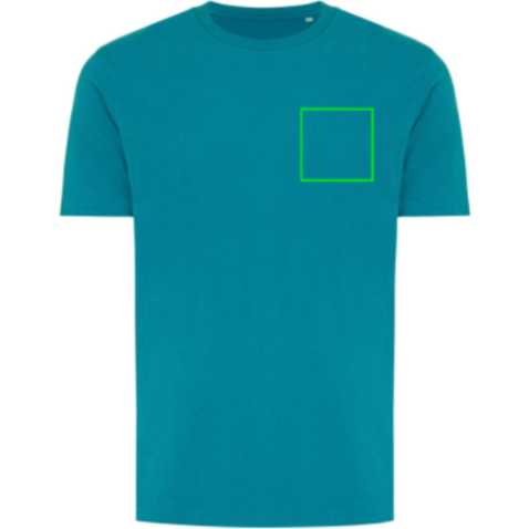 IQONIQ Brett T-Shirt aus recycelter Baumwolle verdigris bedrucken, Art.-Nr. T9107.009.M