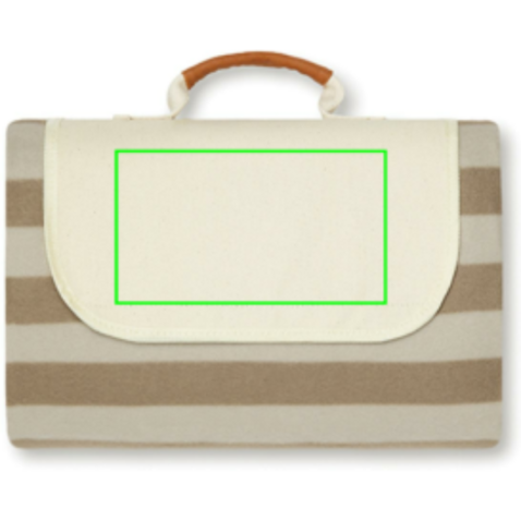 VINGA Alba GRS rPET Picknickdecke braun bedrucken, Art.-Nr. V4590013