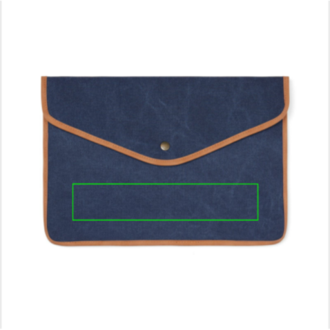 VINGA Bosler 14" Laptop-Tasche aus GRS recyceltem Canvas navy blau bedrucken, Art.-Nr. V7880325 VINGA Bosler 14" Laptop-Tasche aus GRS recyceltem Canvas navy blau bedrucken, Art.-Nr. V7880325