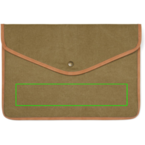 VINGA Bosler 16" Laptop-Tasche aus GRS recyceltem Canvas grün bedrucken, Art.-Nr. V7880407 VINGA Bosler 16" Laptop-Tasche aus GRS recyceltem Canvas grün bedrucken, Art.-Nr. V7880407